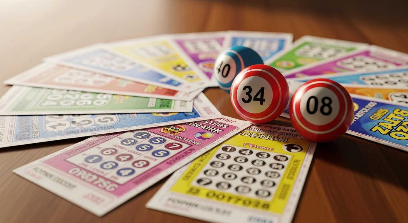 Illustration of shimmering coins and a clean number grid.